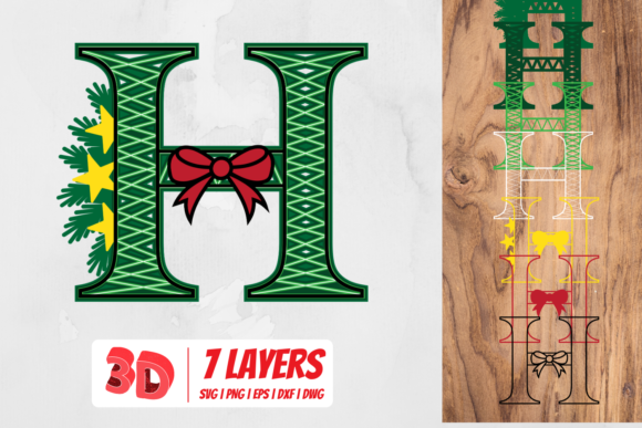 3D Christmas Letter H: A Festive Design Element with Real-World Impact