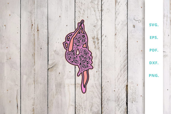 3D Cute Ballerina out of Mandala V4: A Distinctive Fusion of Precision, Artistry, and Dimensional Depth