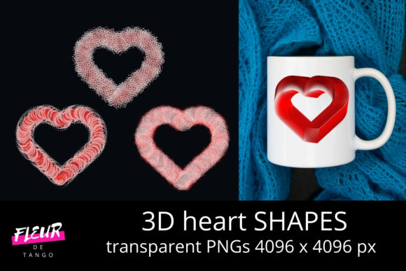 3D Heart Shapes Cliparts Vol.23: Fresh, Flexible, and Ready for Real-World Design
