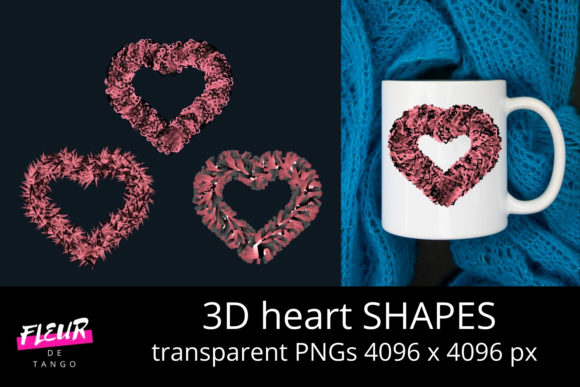 3D HEART Shapes PNG Cliparts Vol.28: A Practical Evaluation for Designers and Content Creators