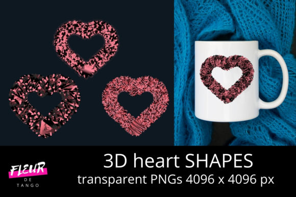 3D HEART Shapes PNG Cliparts Vol.32: A Practical Guide for Creators and Communicators