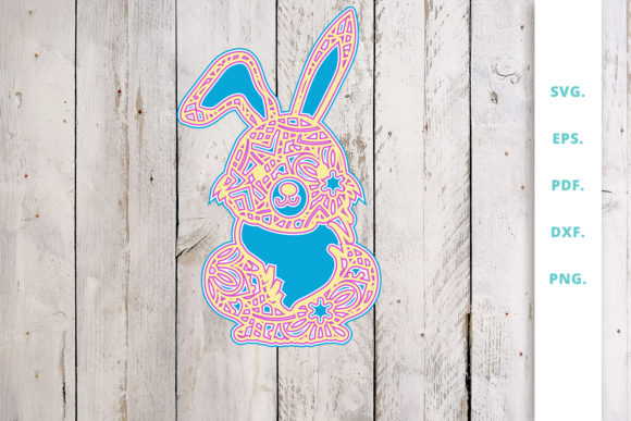 3D Multi Layer Bunny out of Mandala 1: A Practical Guide for Creative Makers and Mindful Crafters
