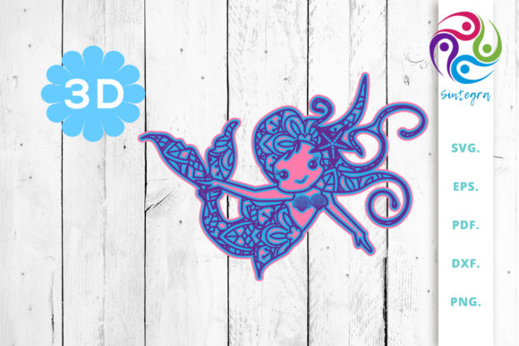 3D Multilayer Mermaid Cut File 3: A Practical Design Asset for Real Projects