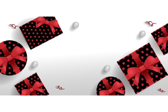 3D Realistic Gift Boxing Day on White