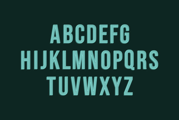 3D Retro Alphabet & Typeface