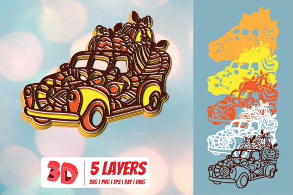 3D Thankful Truck
