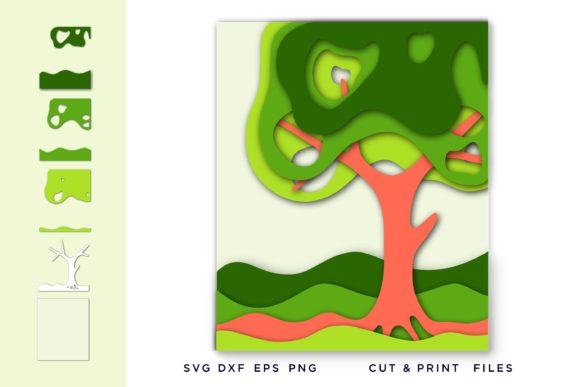 3D Tree Wave & Tree of Life Multi Color: Meaningful Visual Language for Modern Creators