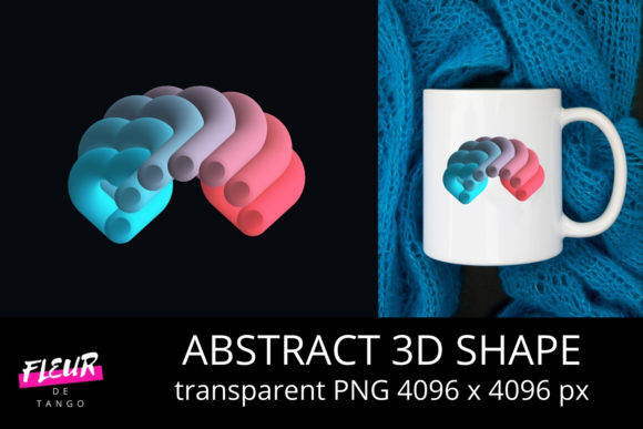 Abstract 3D Shape Clipart Vol. 53: A Practical Asset for Visual Workflow Integration