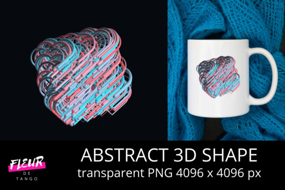 Abstract 3D Shape Clipart Vol. 54