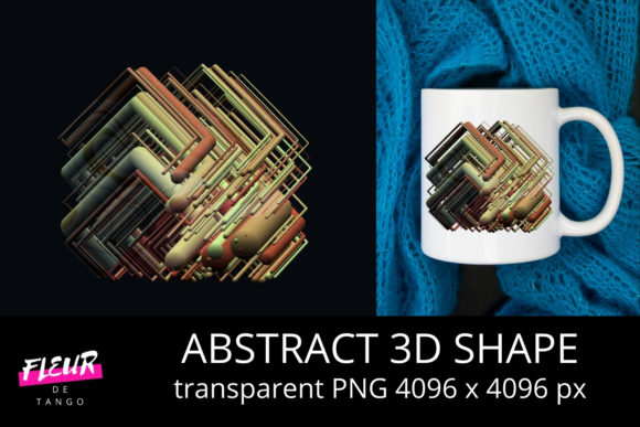 Abstract 3D Shape V.4: Redefining Spatial Expression in Digital Design and Visualization