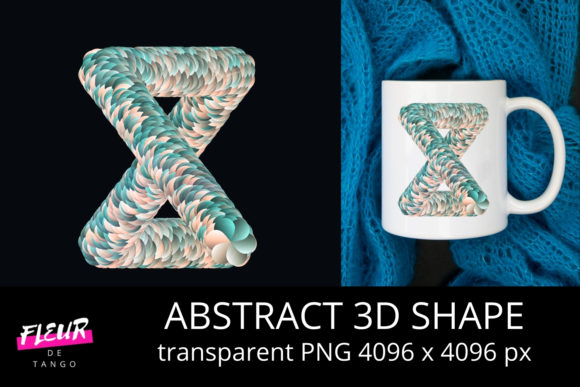 Abstract 3D Shape V.8: Modern Visual Clarity