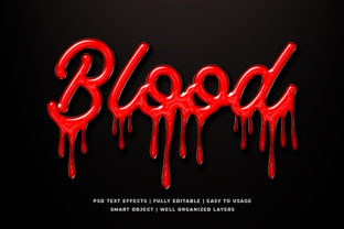Blood 3D Text Effect Mockup: Realistic, Impactful Typography for High-Stakes Design Projects