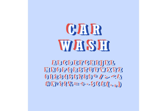 Car Wash Vintage 3D Vector Alphabet Set: A Practical Design Resource for Branding and Creative Projects