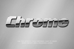Chrome Metallic 3D Text Effect Mockup: Realistic, Ready-to-Use Visual Magic