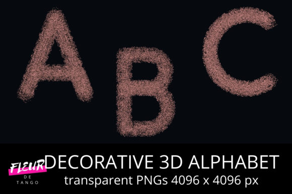 Decorative 3D ALPHABET
