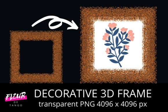 Decorative 3D Square Frame Clipart V.20: Precision, Versatility, and Modern Visual Workflow