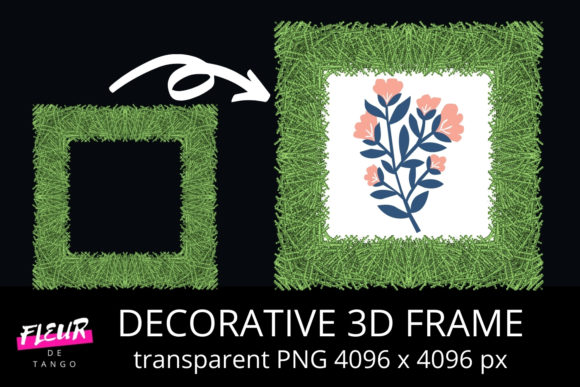 Decorative 3D Square Frame Clipart V.45: Precision, Versatility, and Modern Visual Workflow Integration