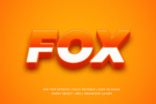 Fox 3D Text Effect Mockup: Bring Bold, Realistic Typography to Your DesignsâFast
