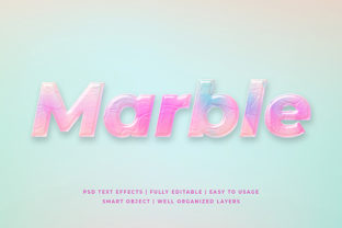 Marble 3D Text Effect Mockup