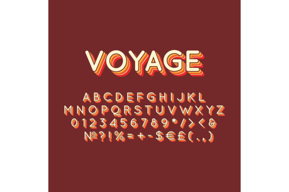 Voyage Vintage 3D Vector Alphabet Set: A Creative Toolkit for Designers and Educators